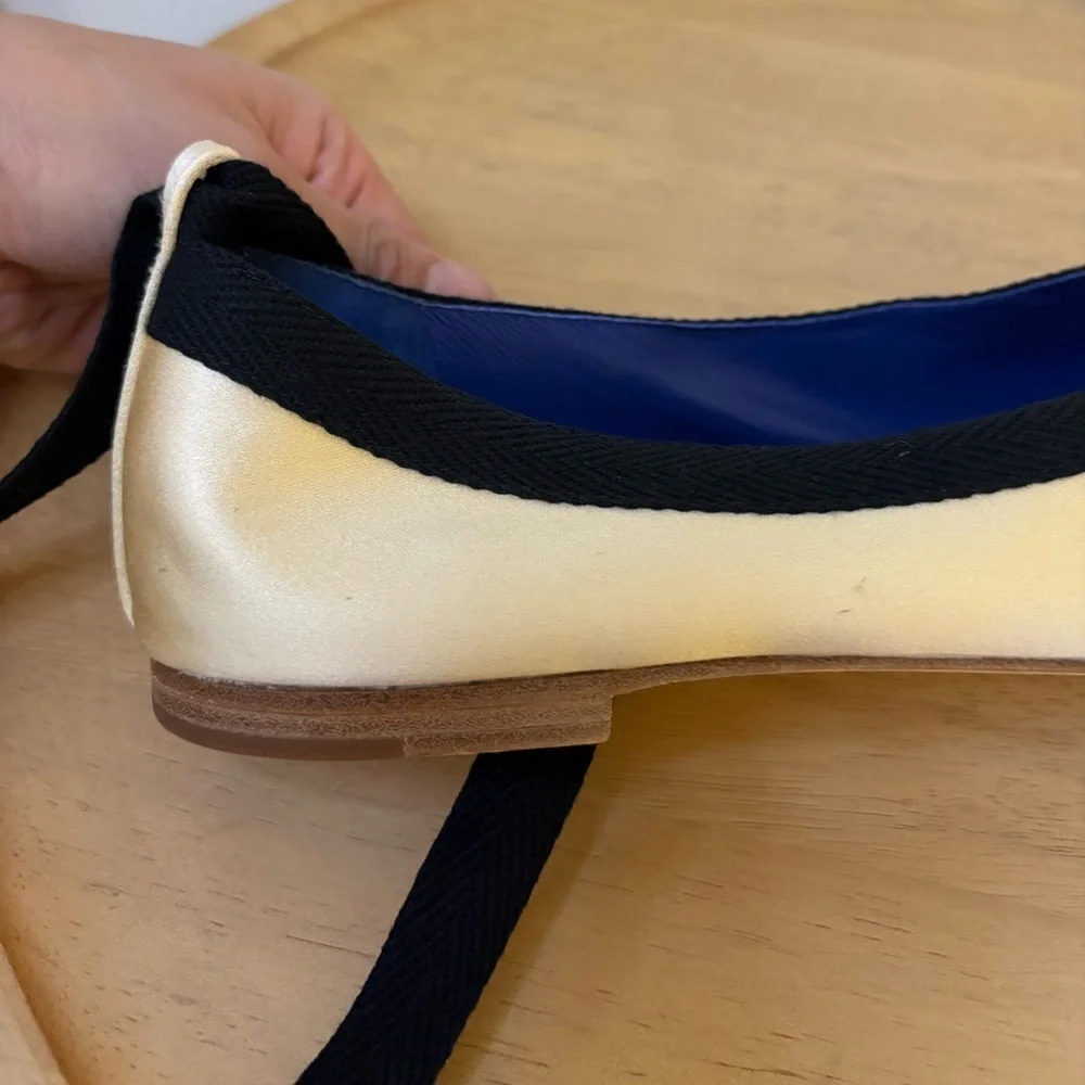 New TORY BURCH Herringbone Wrap Ballet Flats